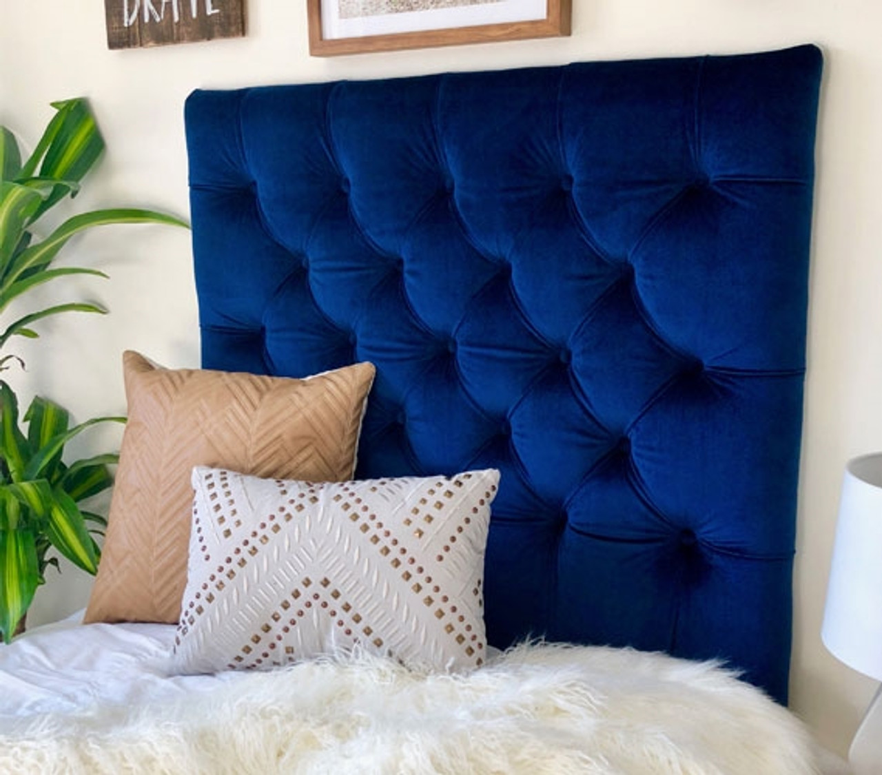 Blue Headboard